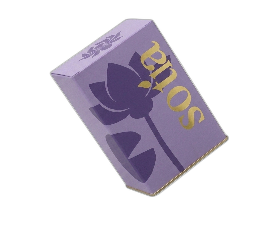 Sotia blue lotus sleep tea — back view showing packaging details